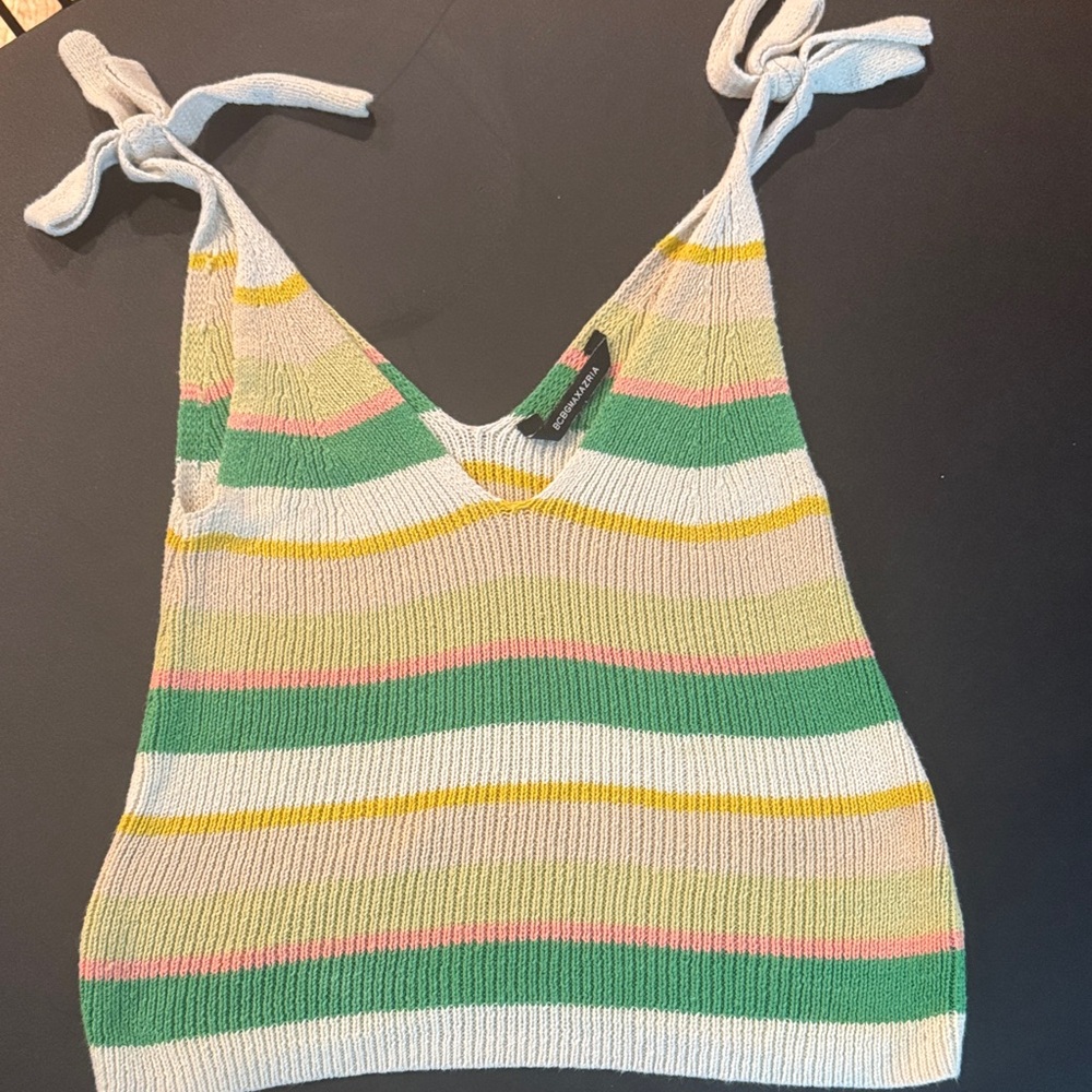 BCBGMaxAzria Multicolor V-Neck Sweater